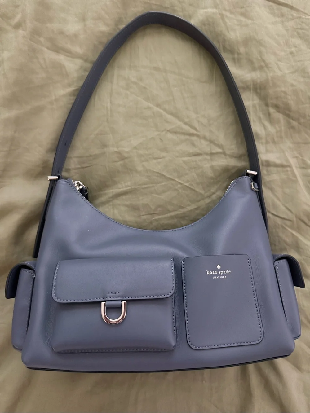 kate spade Blue Shoulder Bag cargo with Front Pockets